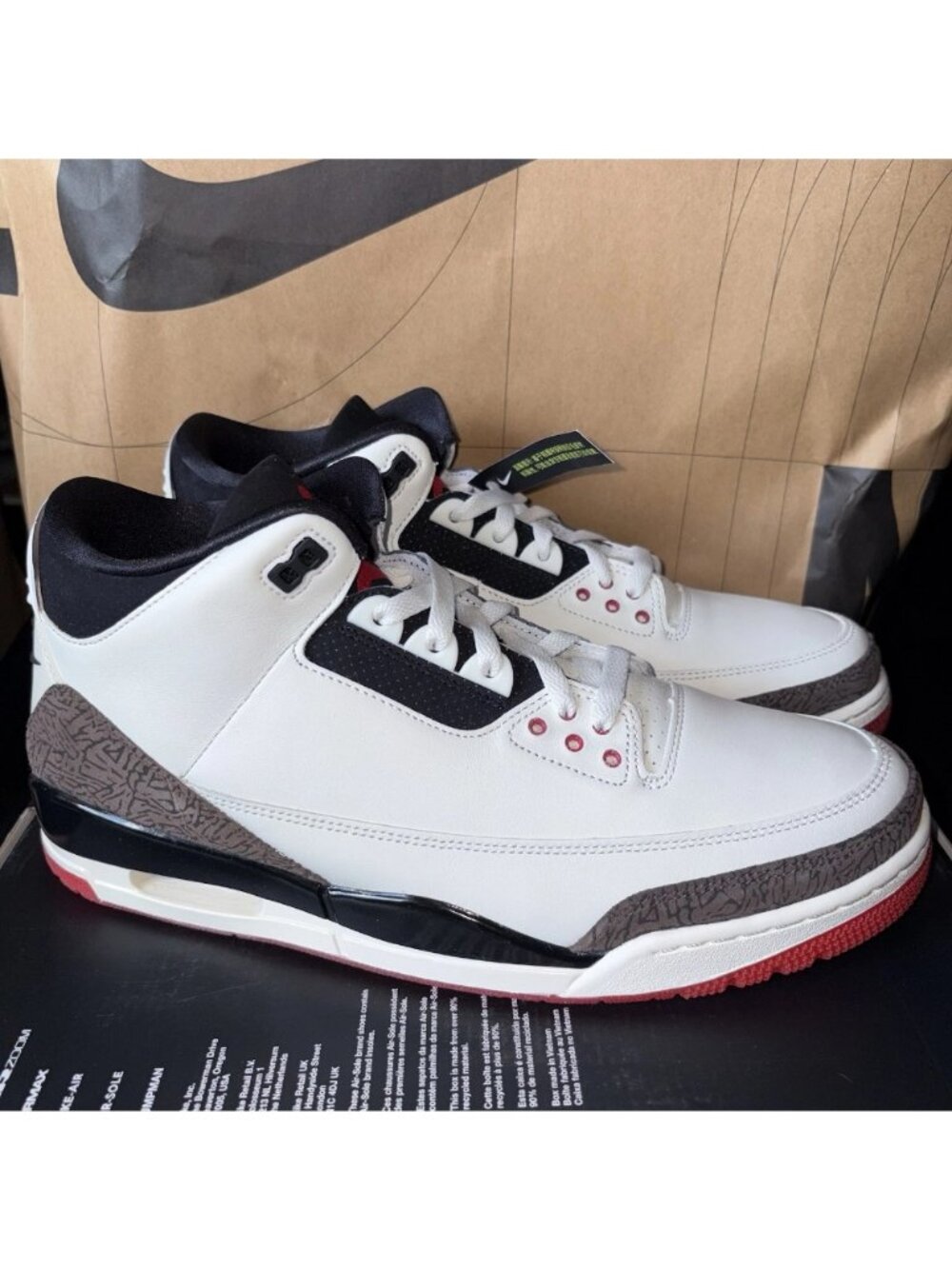NEW Nike Air Jordan 3 Retro OG “World's Best Dad” IF4396-103 Mens Size 13